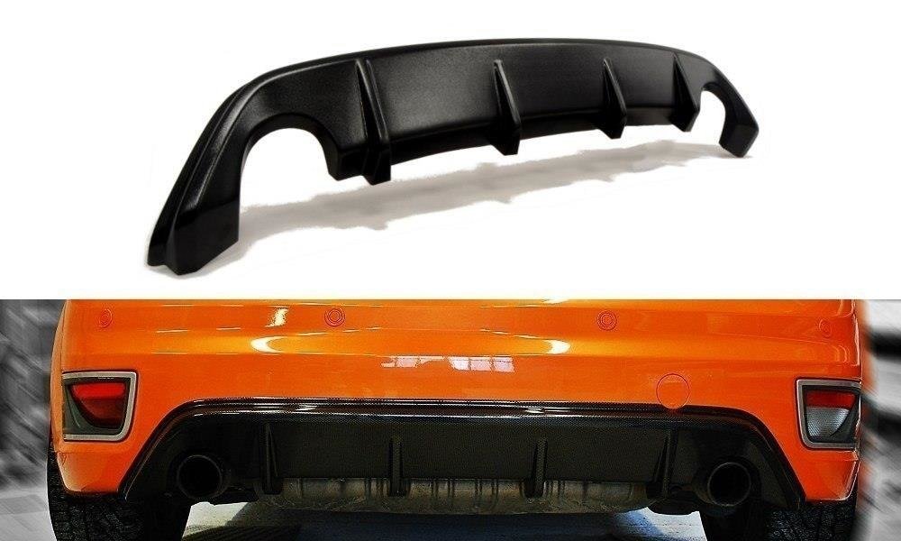 Diffusor Heck Ansatz für FORD FOCUS MK2 ST (vor Facelift) Carbon Look