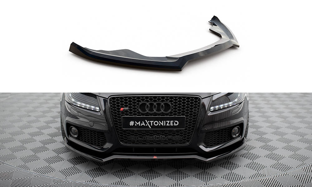 Front Ansatz V.3 für Audi S5 / A5 S-Line 8T schwarz Hochglanz