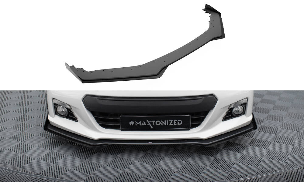 Street Pro Front Ansatz für + Flaps für V.1 + Flaps Subaru BRZ Mk1 schwarz Hochglanz