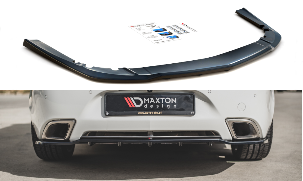 Mittlerer Cup Diffusor DTM Look Heck Ansatz für Opel Insignia Mk. 1 OPC Facelift schwarz Hochglanz
