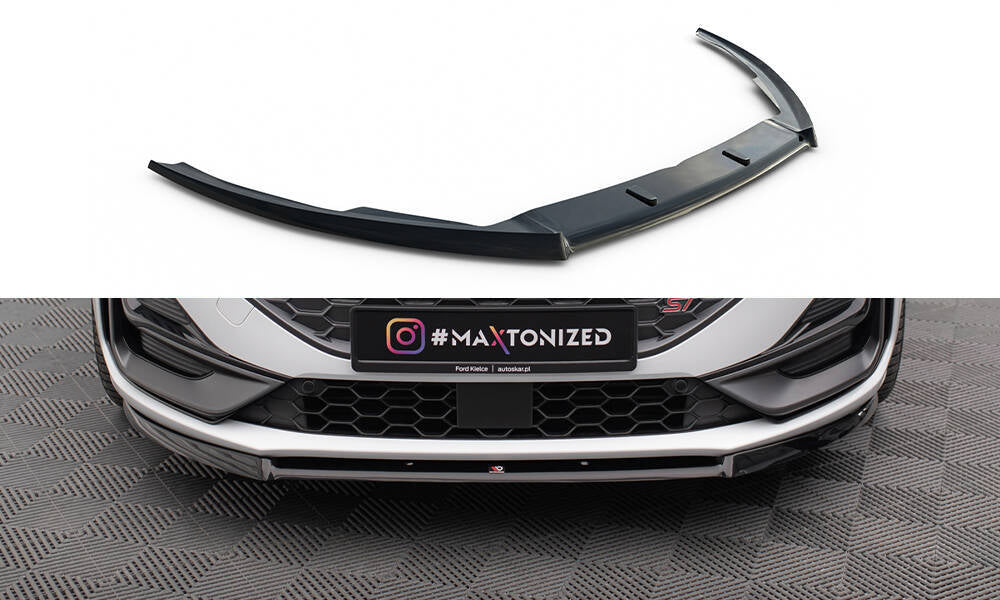 Front Ansatz V.2 für Ford Focus ST / ST-Line Mk4 Facelift schwarz Hochglanz