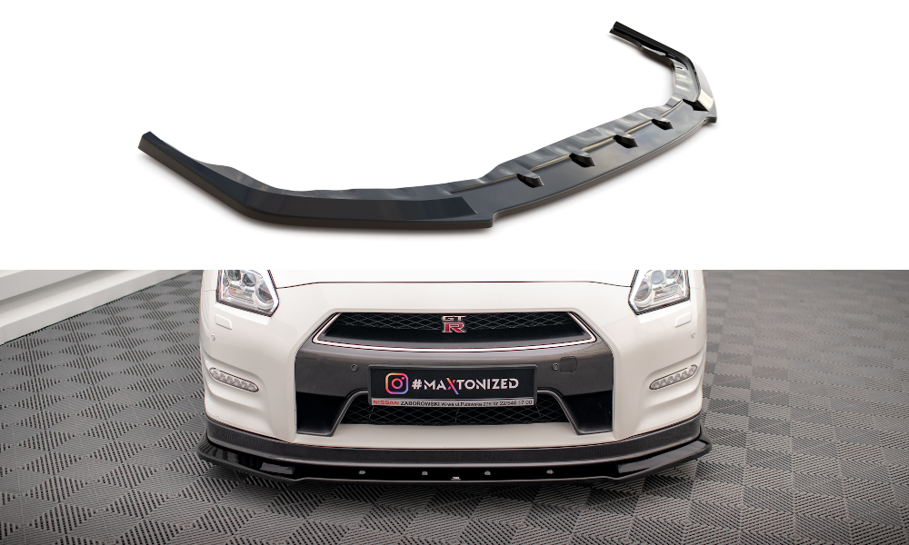 Front Ansatz für Nissan GTR R35 Facelift schwarz matt