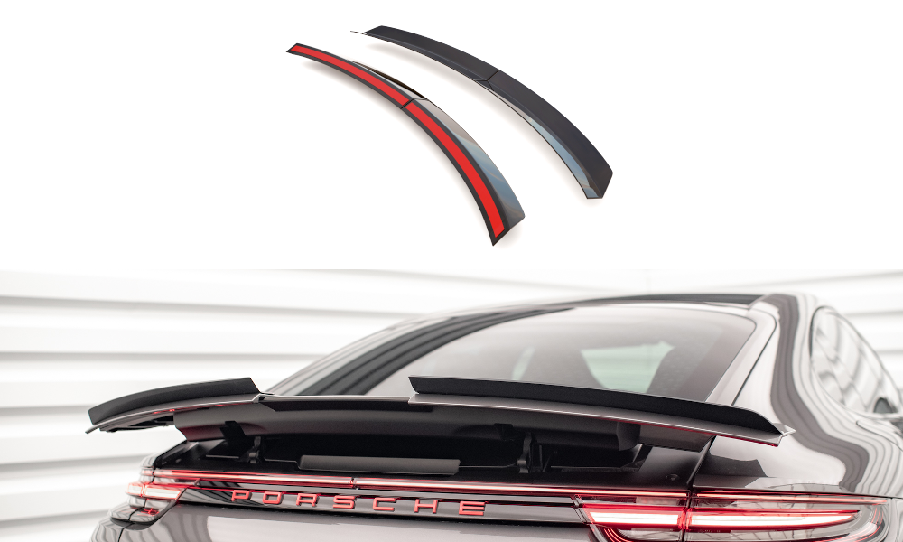 Spoiler CAP für Porsche Panamera GTS / Panamera E-Hybrid / Panamera Turbo S E-Hybrid 971 schwarz Hochglanz