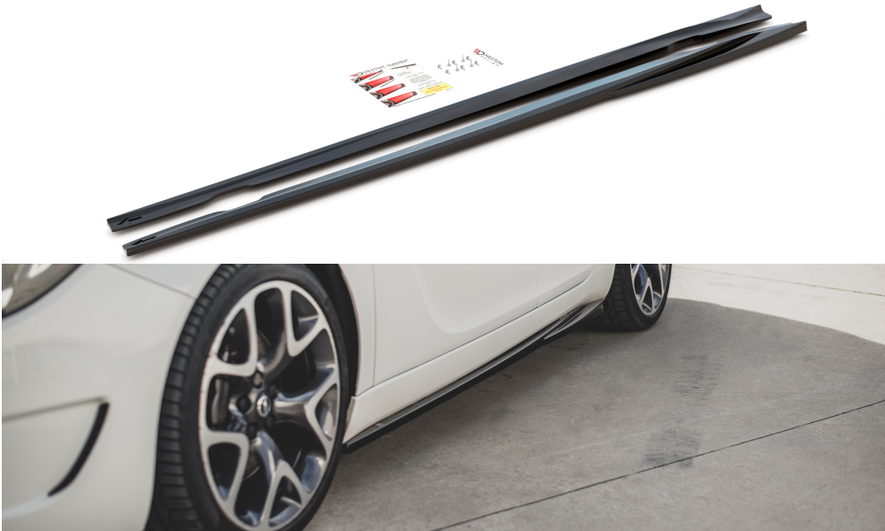 Seitenschweller Ansatz für Opel Insignia Mk. 1 OPC schwarz Hochglanz