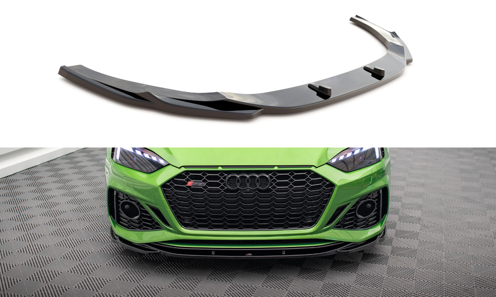 Front Ansatz V.3 für Audi RS5 F5 Facelift schwarz Hochglanz