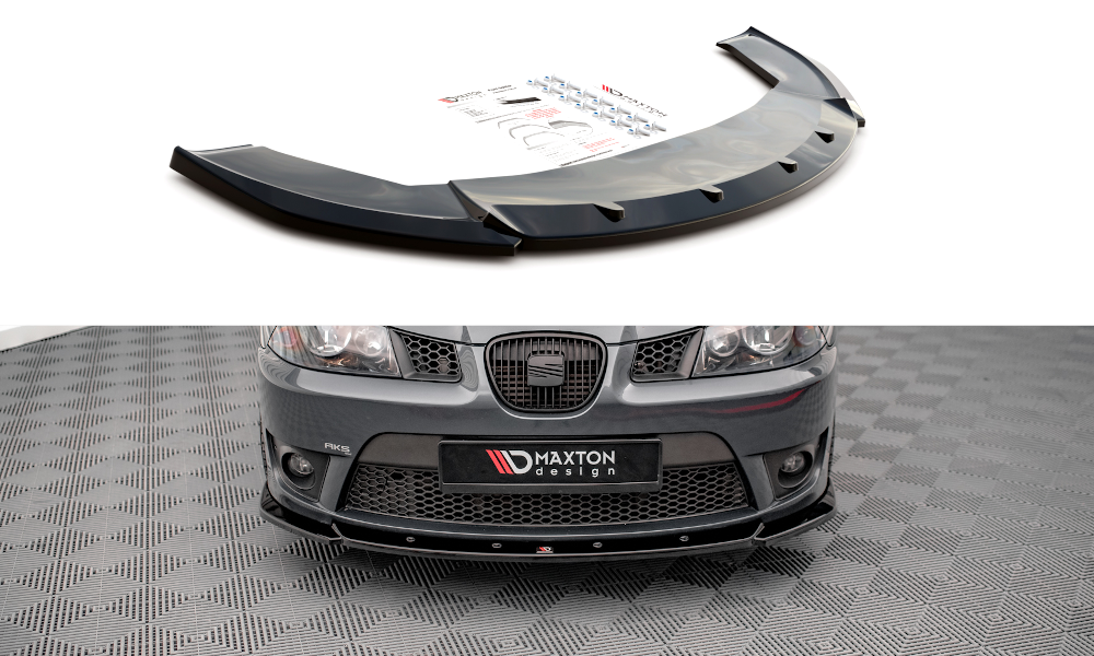 Front Ansatz V.2 für Seat Ibiza Cupra Mk3 schwarz Hochglanz