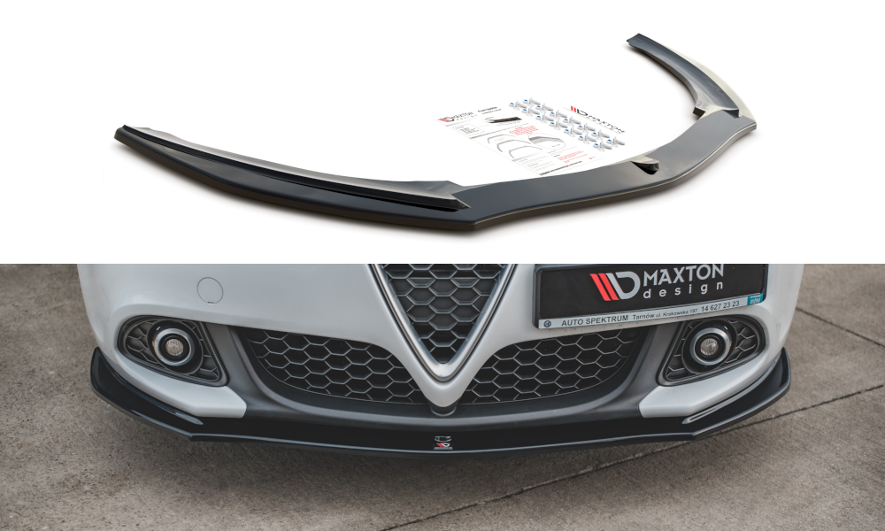Front Ansatz V.2 für Alfa Romeo Giulietta schwarz Hochglanz