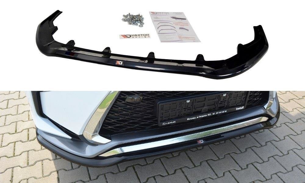Front Ansatz V.1 für Lexus RX Mk4 F-Sport schwarz Hochglanz