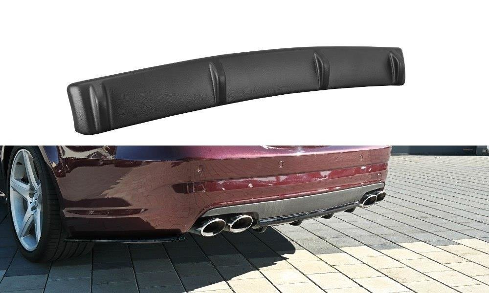 Diffusor Heck Ansatz für Mercedes CLS C219 55AMG schwarz Hochglanz