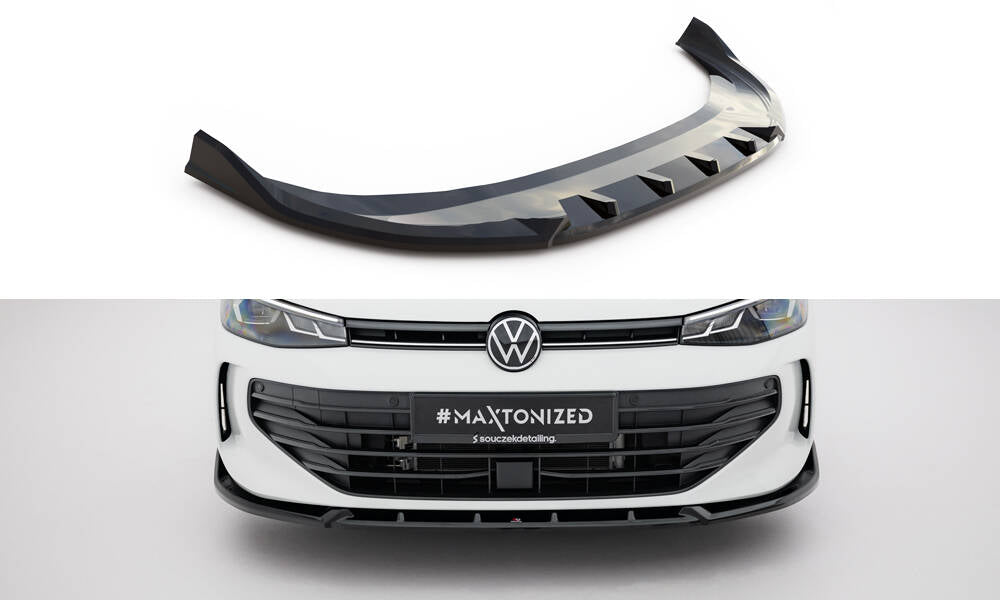 Front Ansatz V.2 für VW Passat B9 schwarz Hochglanz
