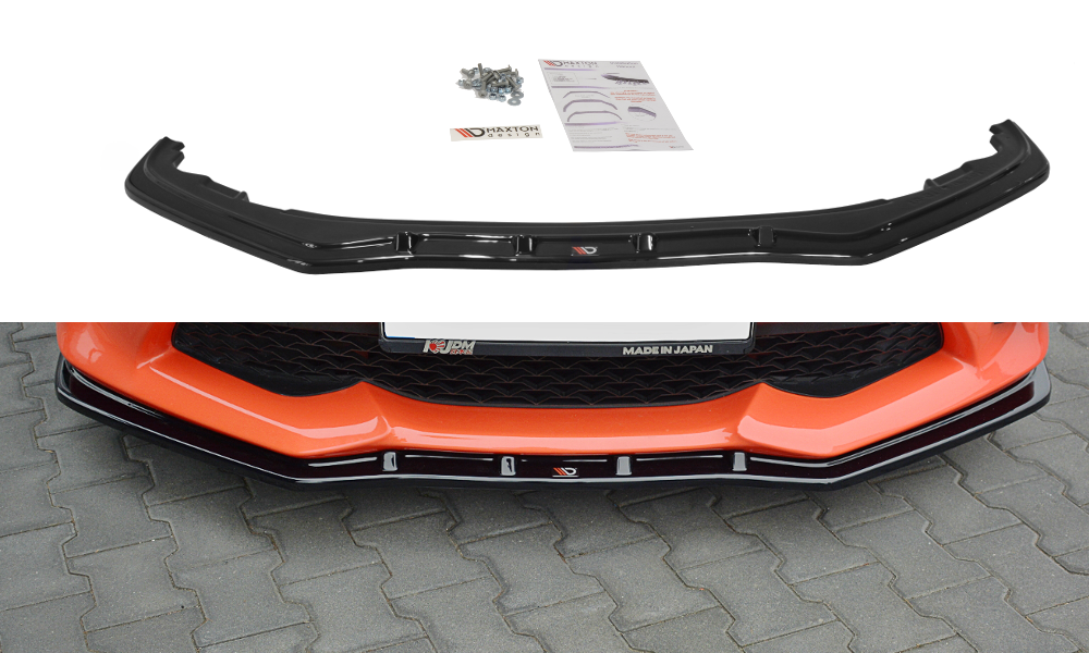Front Ansatz V.3 für Toyota GT86 Facelift schwarz Hochglanz