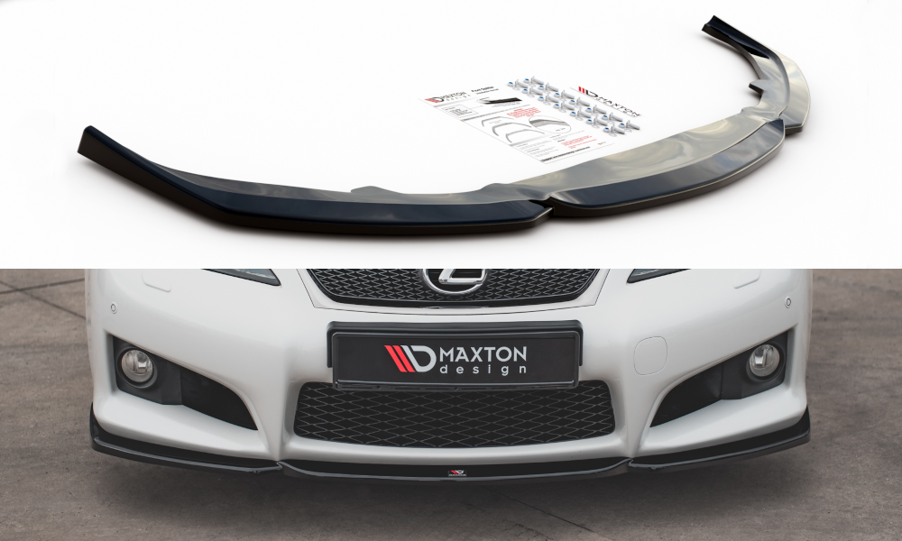Front Ansatz V.2 für Lexus IS F Mk2 schwarz Hochglanz