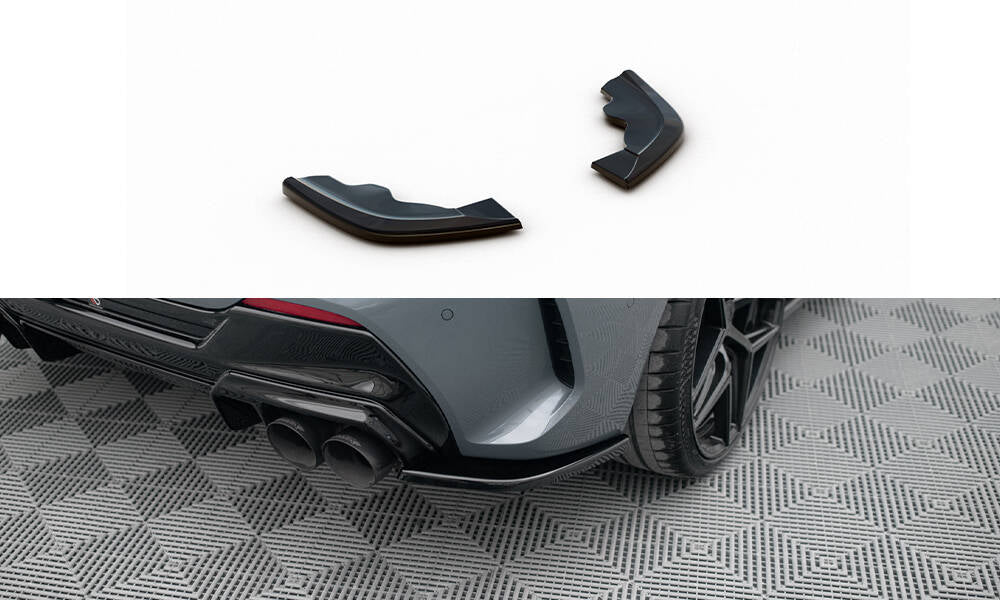 Heck Ansatz Flaps Diffusor V.3 für BMW 1er F40 M-Paket/ M135i schwarz Hochglanz