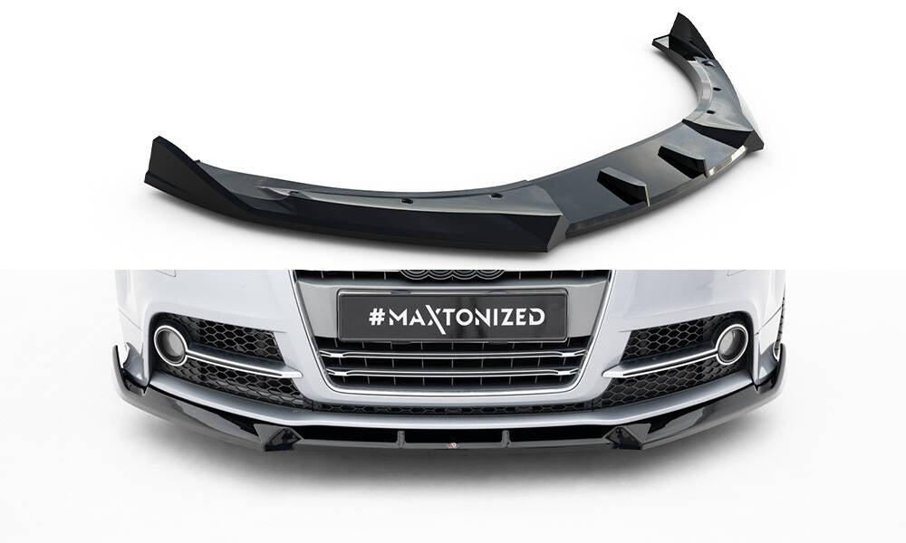 Front Ansatz V.3 für Audi TT S / TT S-Line 8J Facelift schwarz Hochglanz