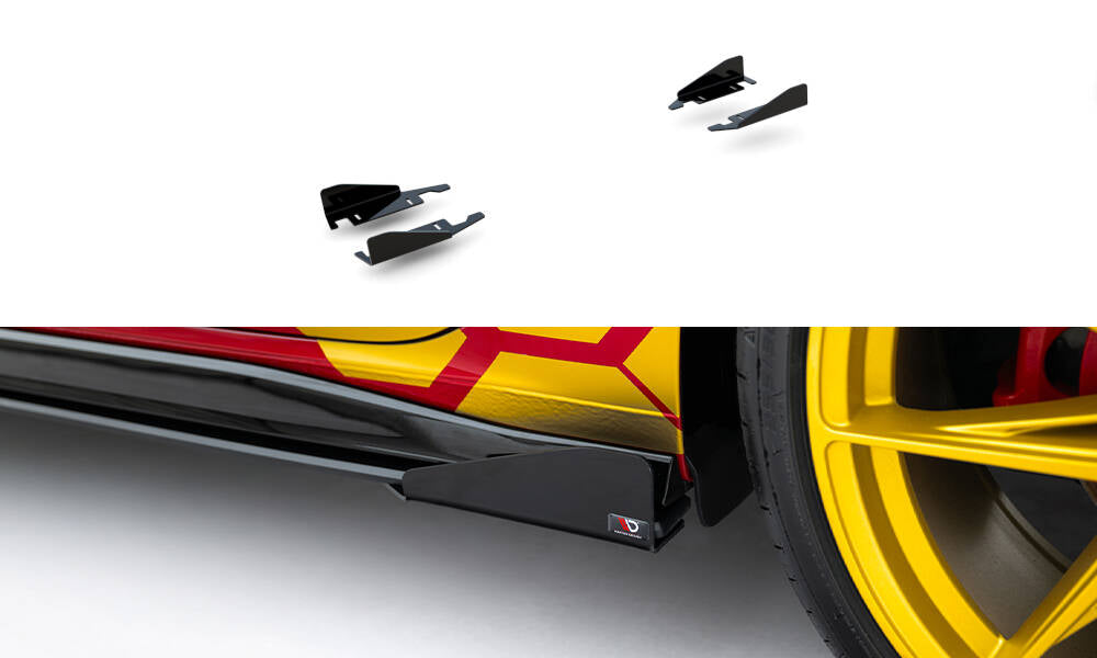 Seitenschweller Flaps für VW Golf GTI Clubsport Mk8 Facelift schwarz Hochglanz