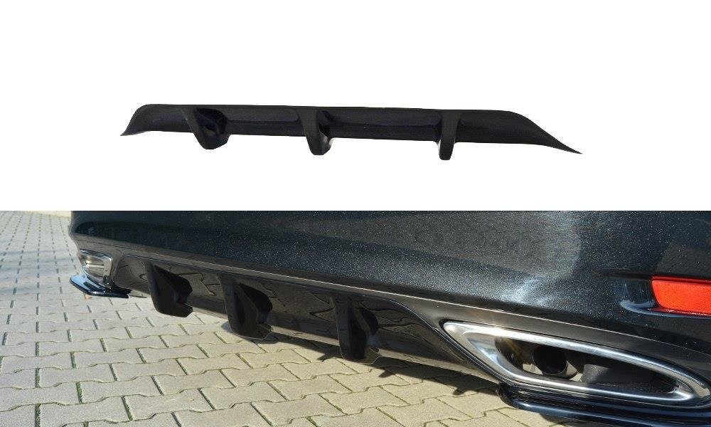 Diffusor Heck Ansatz für Lexus GS Mk4 Facelift T schwarz Hochglanz