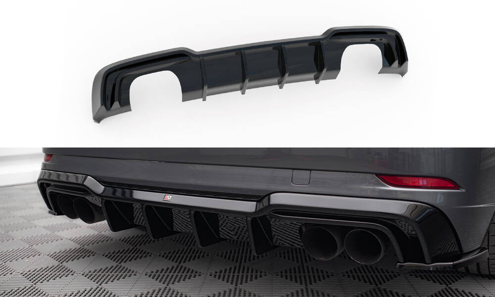 Diffusor Heck Ansatz für Audi S3 Sportback 8V Facelift