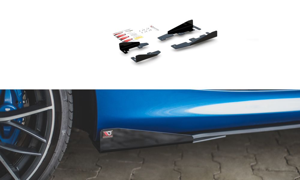Seitenschweller Flaps für BMW 1er F21 M135i / M140i / M-Paket schwarz Hochglanz