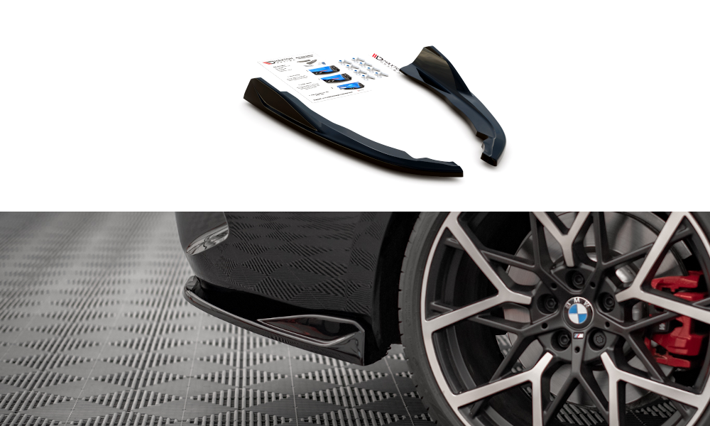 Heck Ansatz Flaps Diffusor V.2 für BMW 4er M-Paket G22 / G23 / G22 Facelift / G23 Facelift schwarz Hochglanz