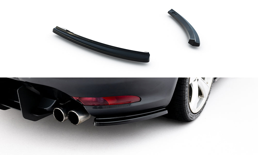Heck Ansatz Flaps Diffusor für Alfa Romeo GT schwarz Hochglanz