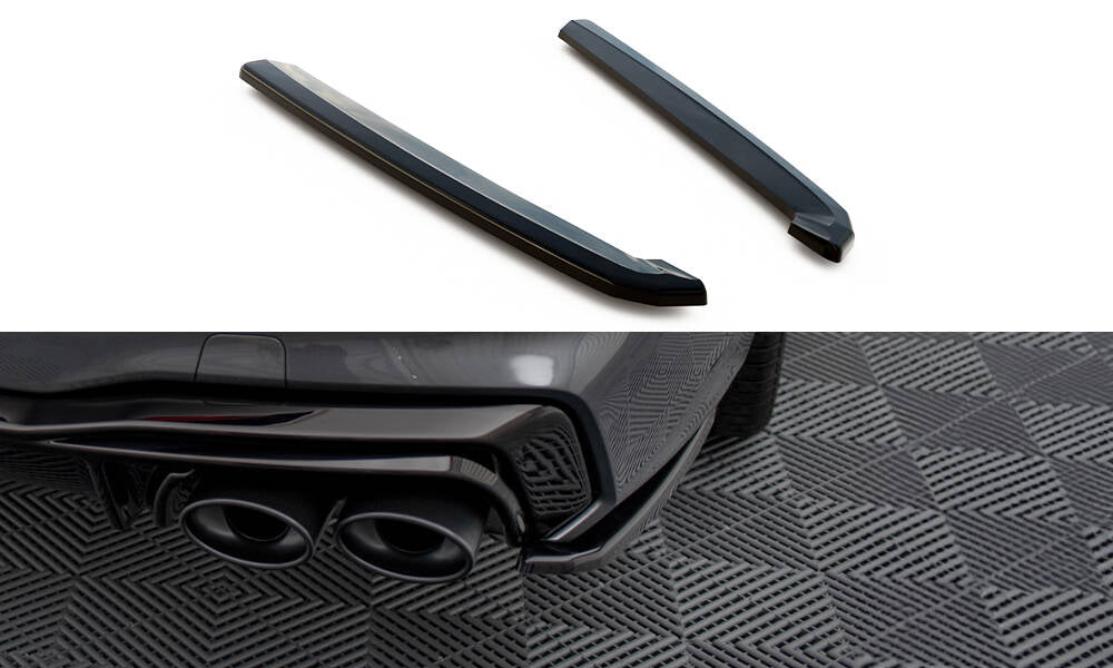 Heck Ansatz Flaps Diffusor für Audi A7 S-Line C8 / S7 C8 / C8 Facelift / S7 Facelift schwarz Hochglanz