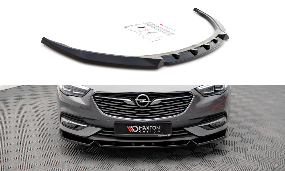 Front Ansatz V.2 für Opel Insignia Mk2 schwarz Hochglanz