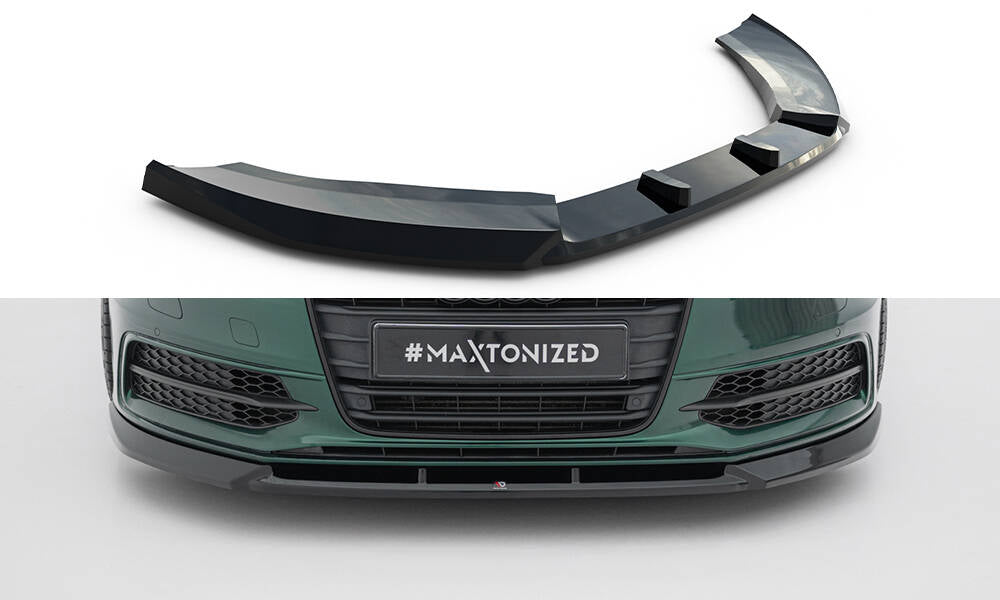 Front Ansatz V.3 für Audi A6 S-line / S6 C7 schwarz Hochglanz