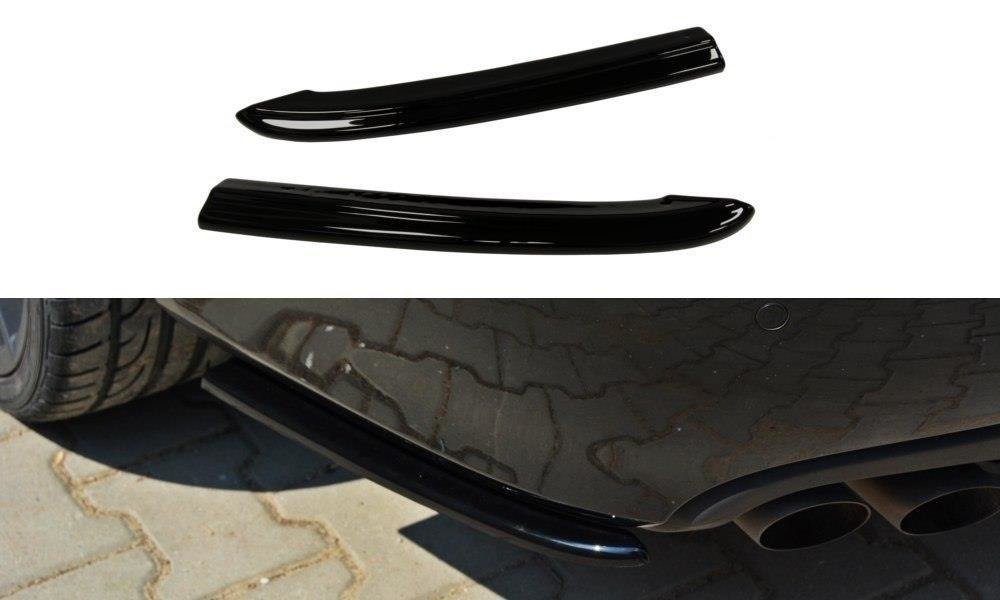 Heck Ansatz Flaps Diffusor für Audi A4 Limousine / Avant B8 schwarz Hochglanz