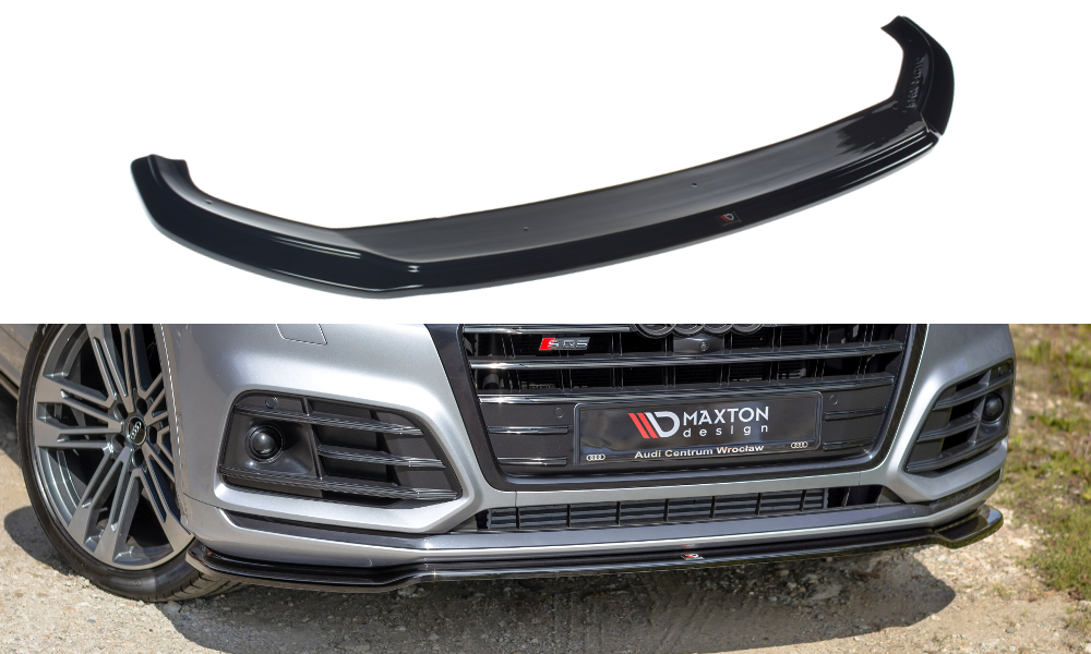 Front Ansatz für Audi SQ5/Q5 S-line Mk2 schwarz Hochglanz