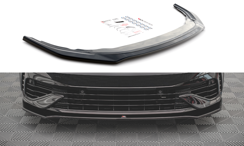 Front Ansatz V.3 für Volkswagen Golf R Mk8 Carbon Look