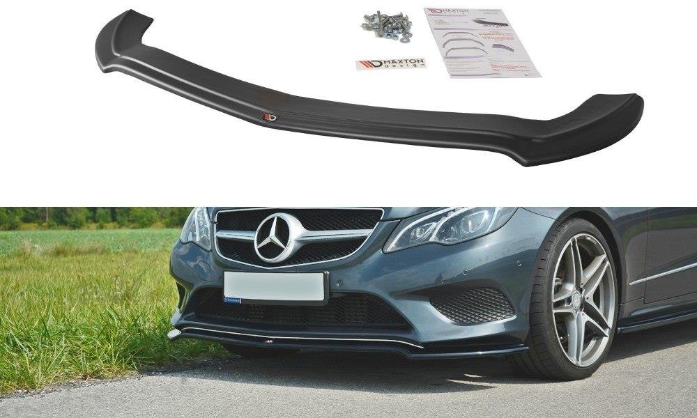 Front Ansatz V.1 für Mercedes - Benz E Coupe / Cabrio C207 Facelift / A207 Facelit schwarz Hochglanz