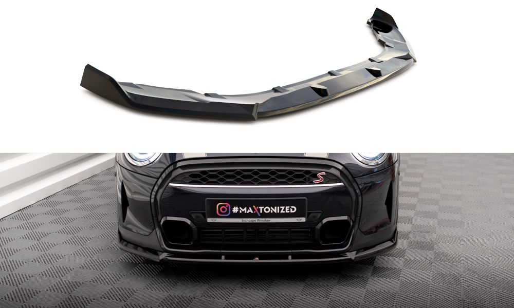 Front Ansatz V.2 für Mini Cooper S F56 Facelift schwarz Hochglanz