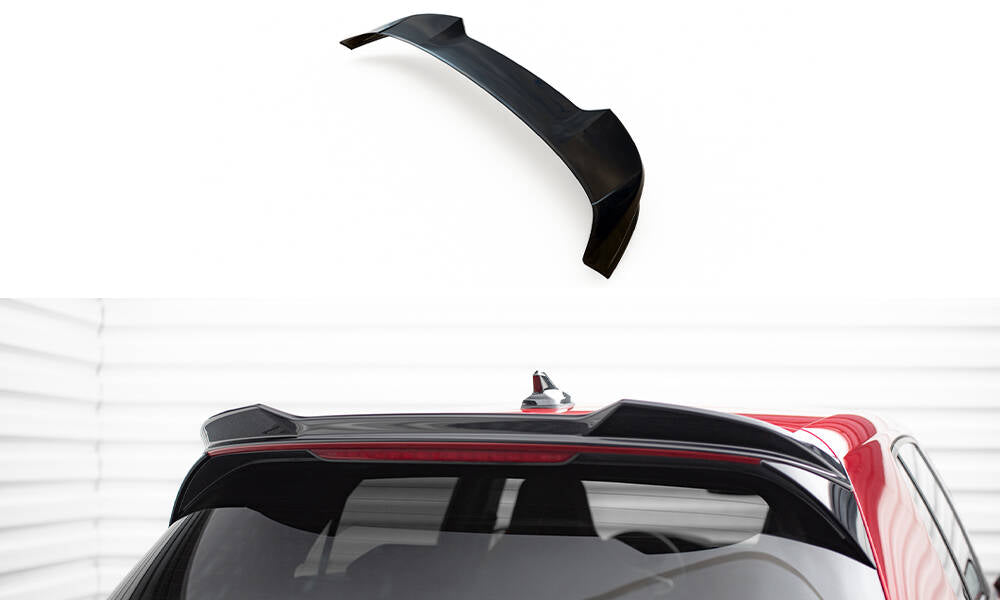 Spoiler CAP 3D für VW Golf GTI / GTE / GTD / R-Line / R Mk8 schwarz Hochglanz