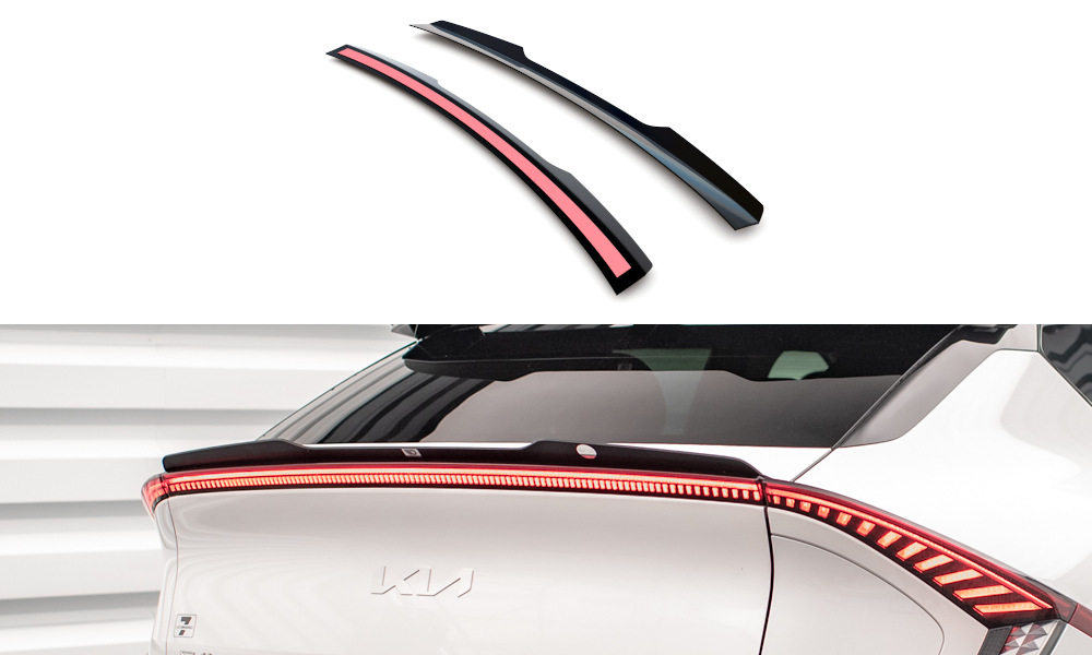Niedriger Spoiler CAP für Kia EV6 Mk1 schwarz Hochglanz