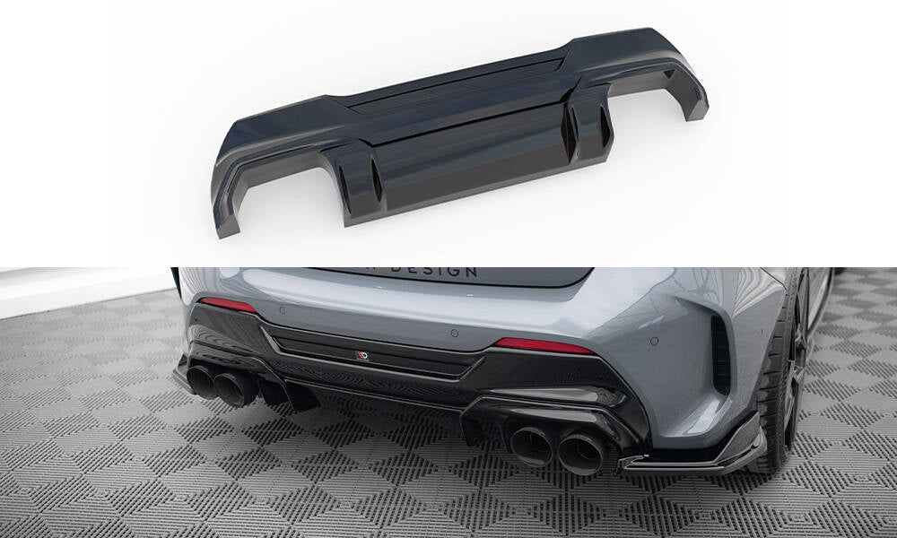 Diffusor Heck Ansatz V.2 für BMW 1er F40 M-Paket/ M135i schwarz Hochglanz
