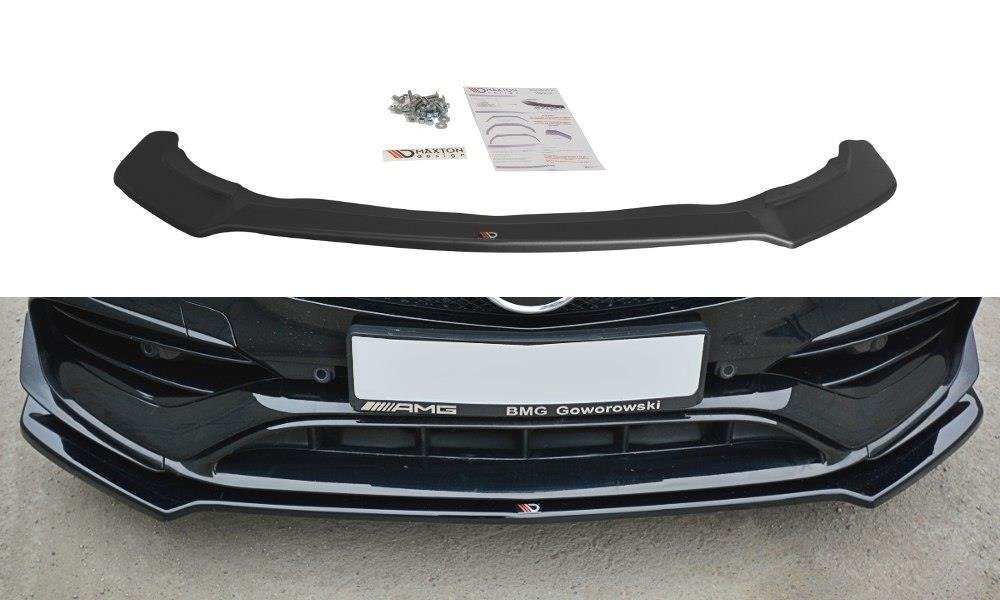 Front Ansatz V.2 für Mercedes CLA A45 AMG C117 Facelift schwarz Hochglanz