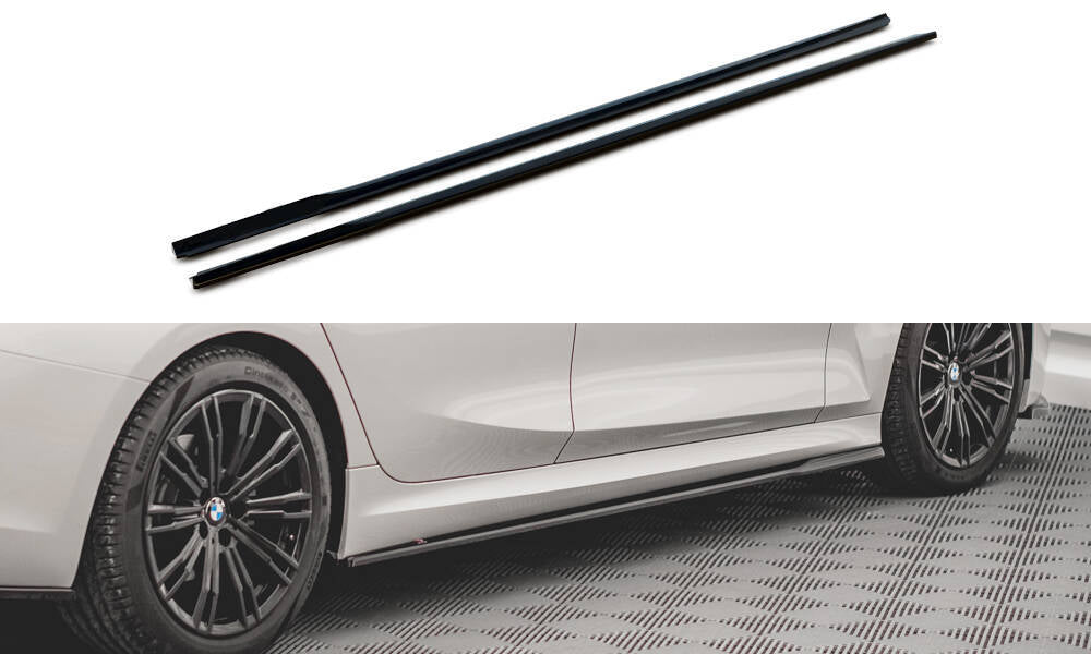 Seitenschweller Ansatz V.2 für BMW 3er G20 / G21 M-Paket schwarz Hochglanz