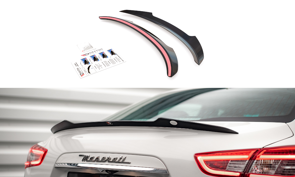 Spoiler CAP für Maserati Ghibli Modena Mk3 Facelift schwarz Hochglanz