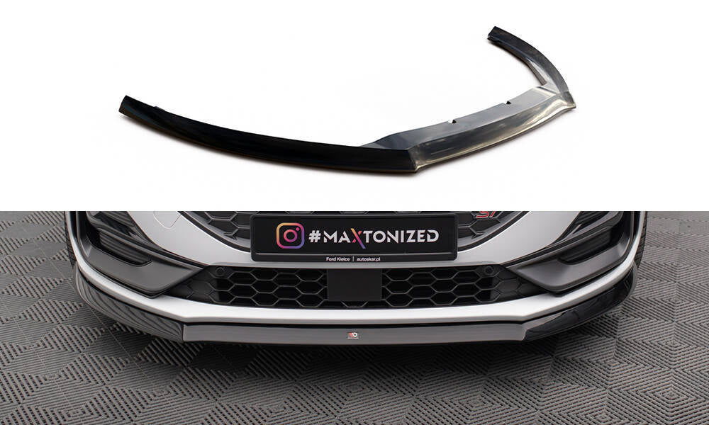 Front Ansatz V.8 für Ford Focus ST / ST-Line Mk4 Facelift schwarz Hochglanz