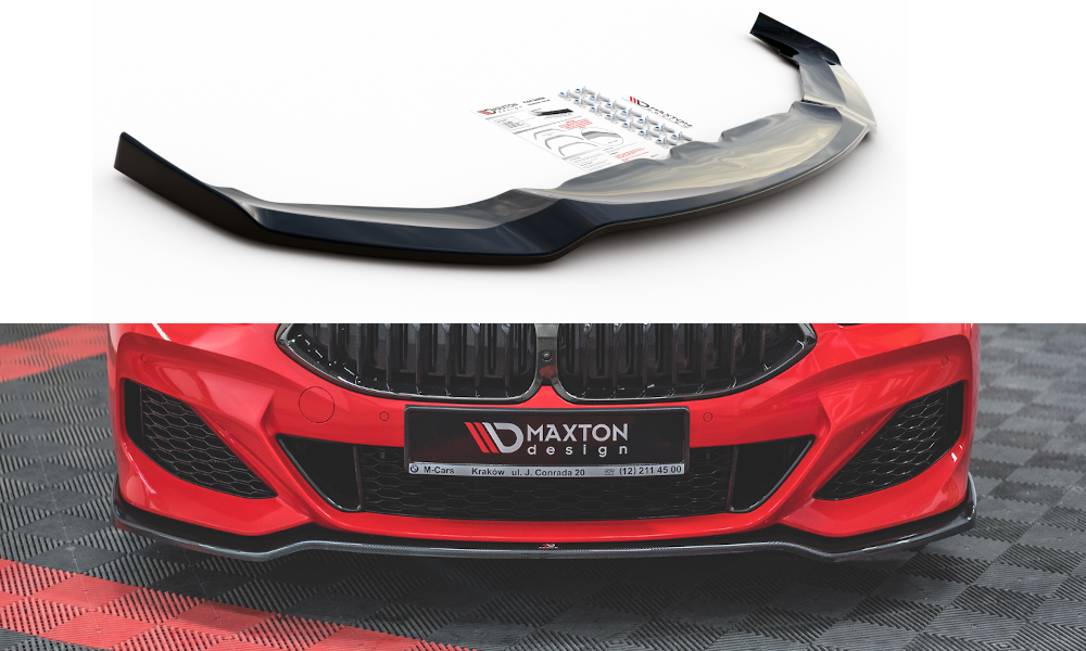 Front Ansatz V.2 für BMW 8 Coupe G15 / 8 Gran Coupe M Paket G16 schwarz Hochglanz