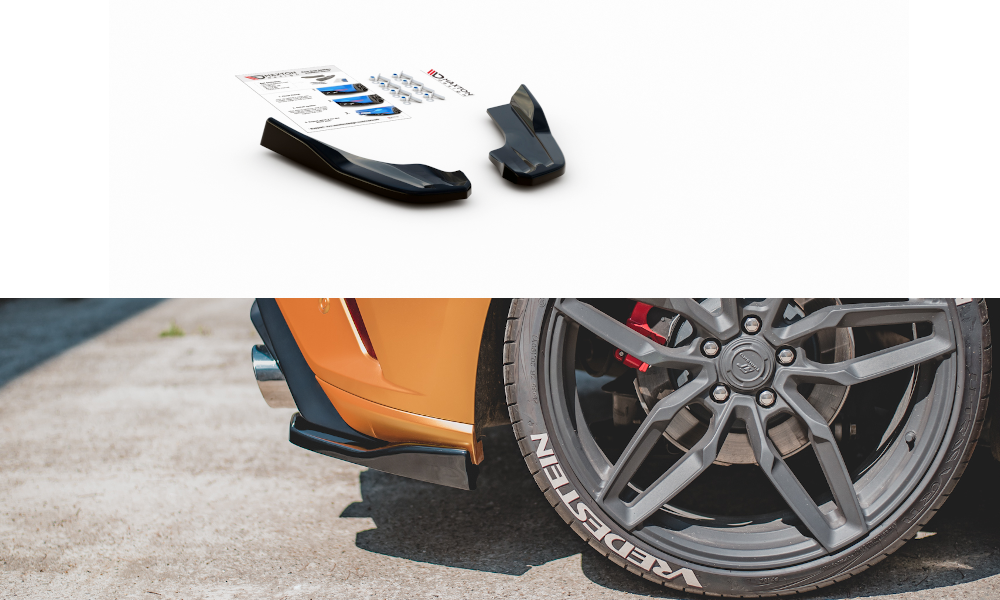 Heck Ansatz Flaps Diffusor V.3 für Ford Focus ST Mk4 Carbon Look