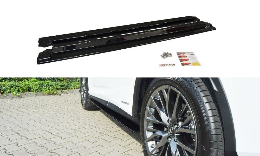 Seitenschweller Ansatz für Lexus RX Mk4 schwarz Hochglanz