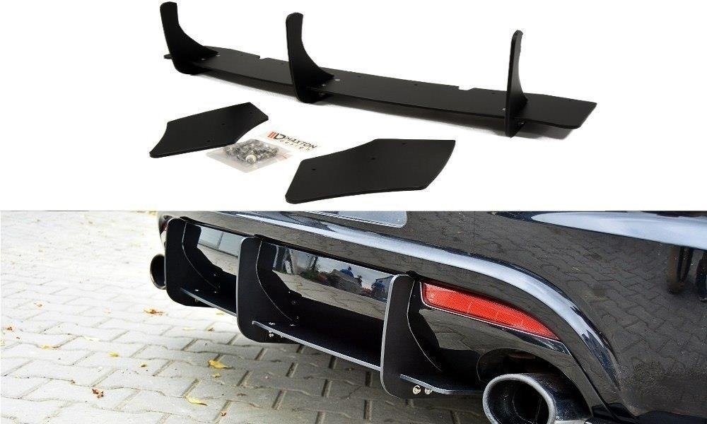 VW SCIROCCO R Diffusor Heck Ansatz für Heckschürze für & Heck Ansatz Flaps Diffusor für