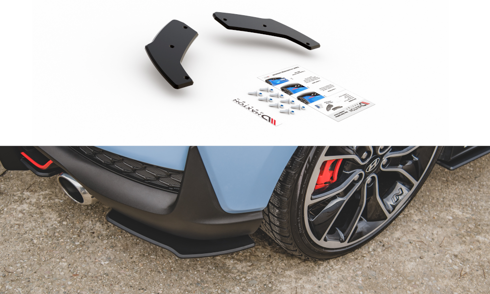 Street Pro Heck Ansatz Flaps Diffusor für Hyundai I30 N Mk3 Hatchback