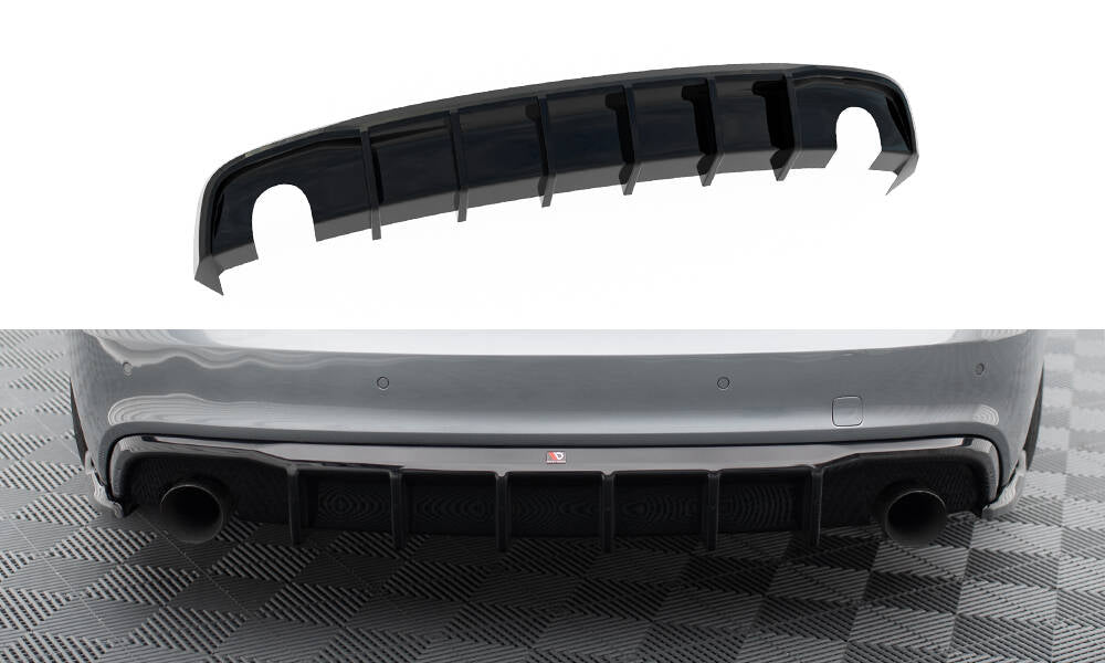 Diffusor Heck Ansatz für Audi A5 S-Line Coupe / Sportback 8T Facelift (Einzelauspuff li. re.)
