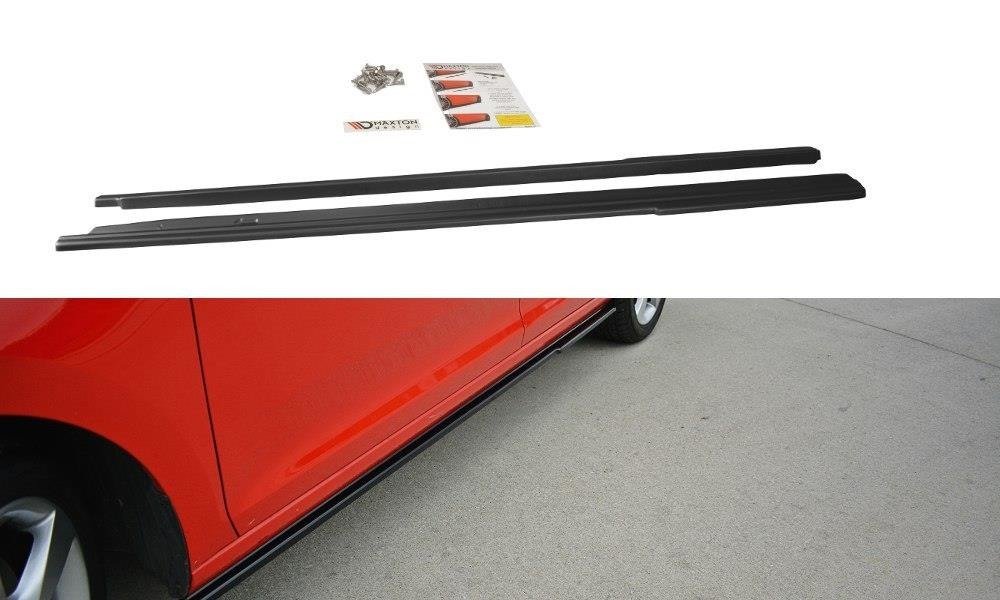 Seitenschweller Ansatz für Skoda Rapid Carbon Look