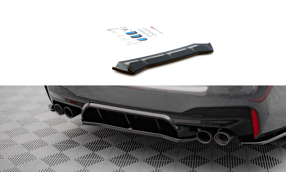 Heckansatz BMW M5 F90 schwarz Hochglanz