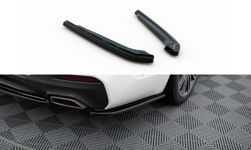 Heck Ansatz Flaps Diffusor für BMW 5er G30/ G31 M-Paket schwarz Hochglanz