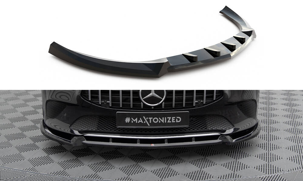 Front Ansatz V.2 für Mercedes-Benz CLA C118 schwarz Hochglanz
