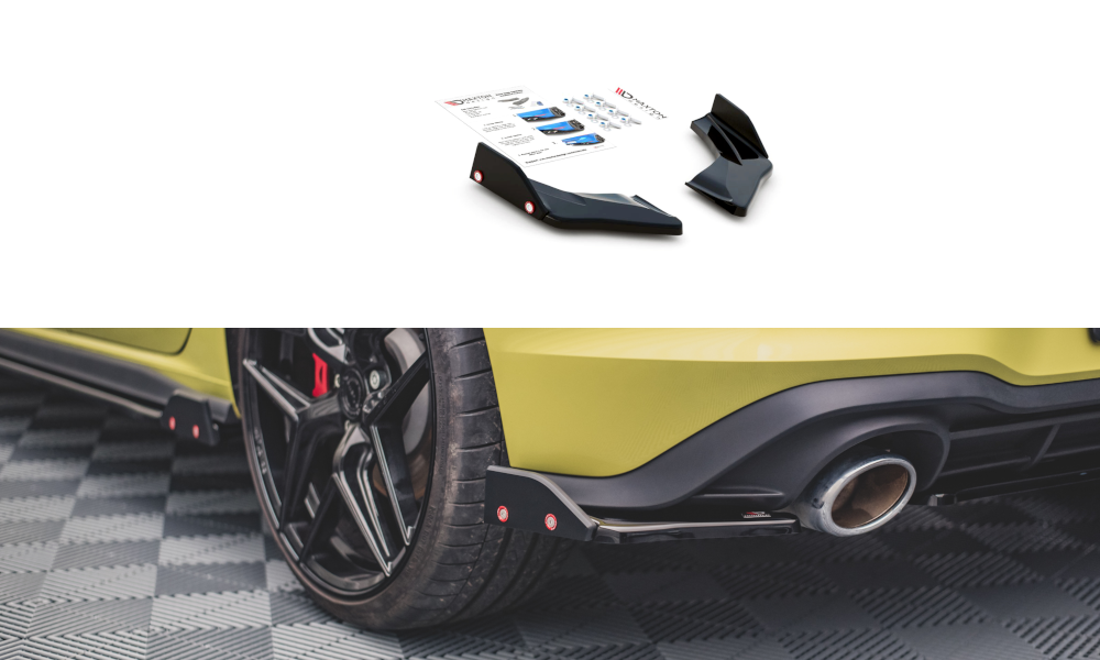 Heck Ansatz Flaps Diffusor V.1 +Flaps für Volkswagen Golf 8 GTI Clubsport